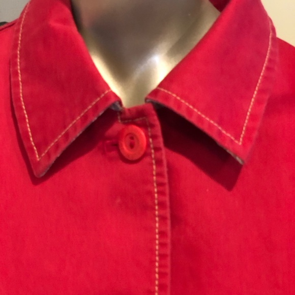 Red cotton jacket. - Picture 3 of 5